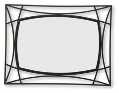 Freenville Black Accent Mirror - Ornate Home