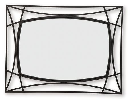 Freenville Black Accent Mirror - Ornate Home