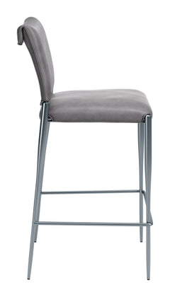 Freesia Charcoal Gray Barstool (Set of 2) - Ornate Home