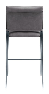 Freesia Charcoal Gray Barstool (Set of 2) - Ornate Home