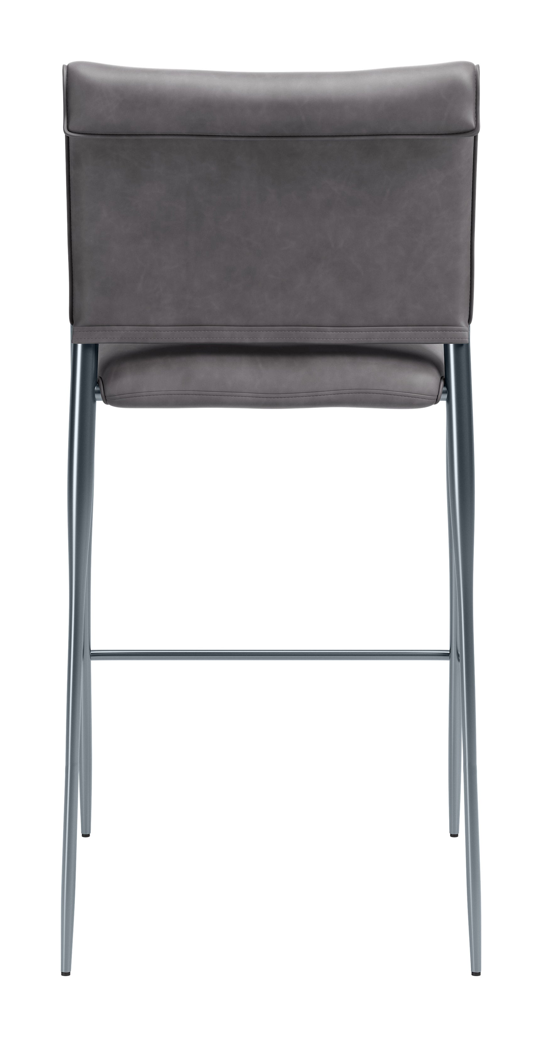 Freesia Charcoal Gray Barstool (Set of 2) - Ornate Home