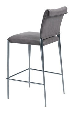 Freesia Charcoal Gray Barstool (Set of 2) - Ornate Home
