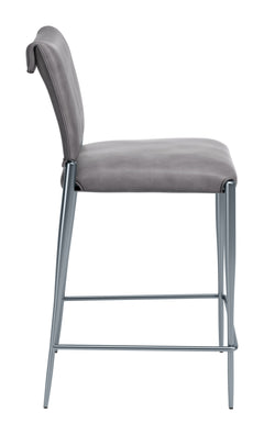 Freesia Charcoal Gray Counter Stool (Set of 2) - Ornate Home