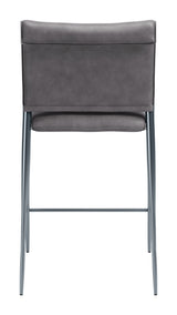 Freesia Charcoal Gray Counter Stool (Set of 2) - Ornate Home