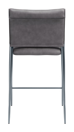 Freesia Charcoal Gray Counter Stool (Set of 2) - Ornate Home