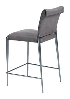Freesia Charcoal Gray Counter Stool (Set of 2) - Ornate Home