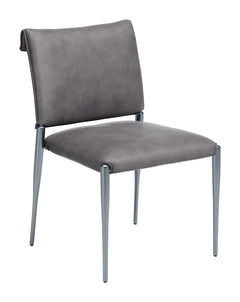 Freesia Charcoal Gray Dining Chair (Set of 2) - Ornate Home