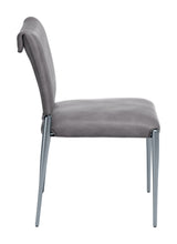 Freesia Charcoal Gray Dining Chair (Set of 2) - Ornate Home