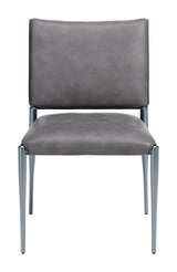 Freesia Charcoal Gray Dining Chair (Set of 2) - Ornate Home