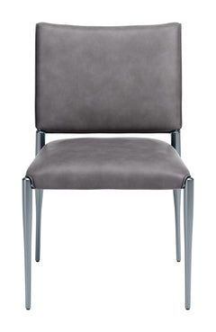 Freesia Charcoal Gray Dining Chair (Set of 2) - Ornate Home