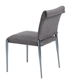 Freesia Charcoal Gray Dining Chair (Set of 2) - Ornate Home