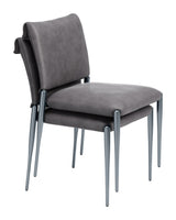 Freesia Charcoal Gray Dining Chair (Set of 2) - Ornate Home