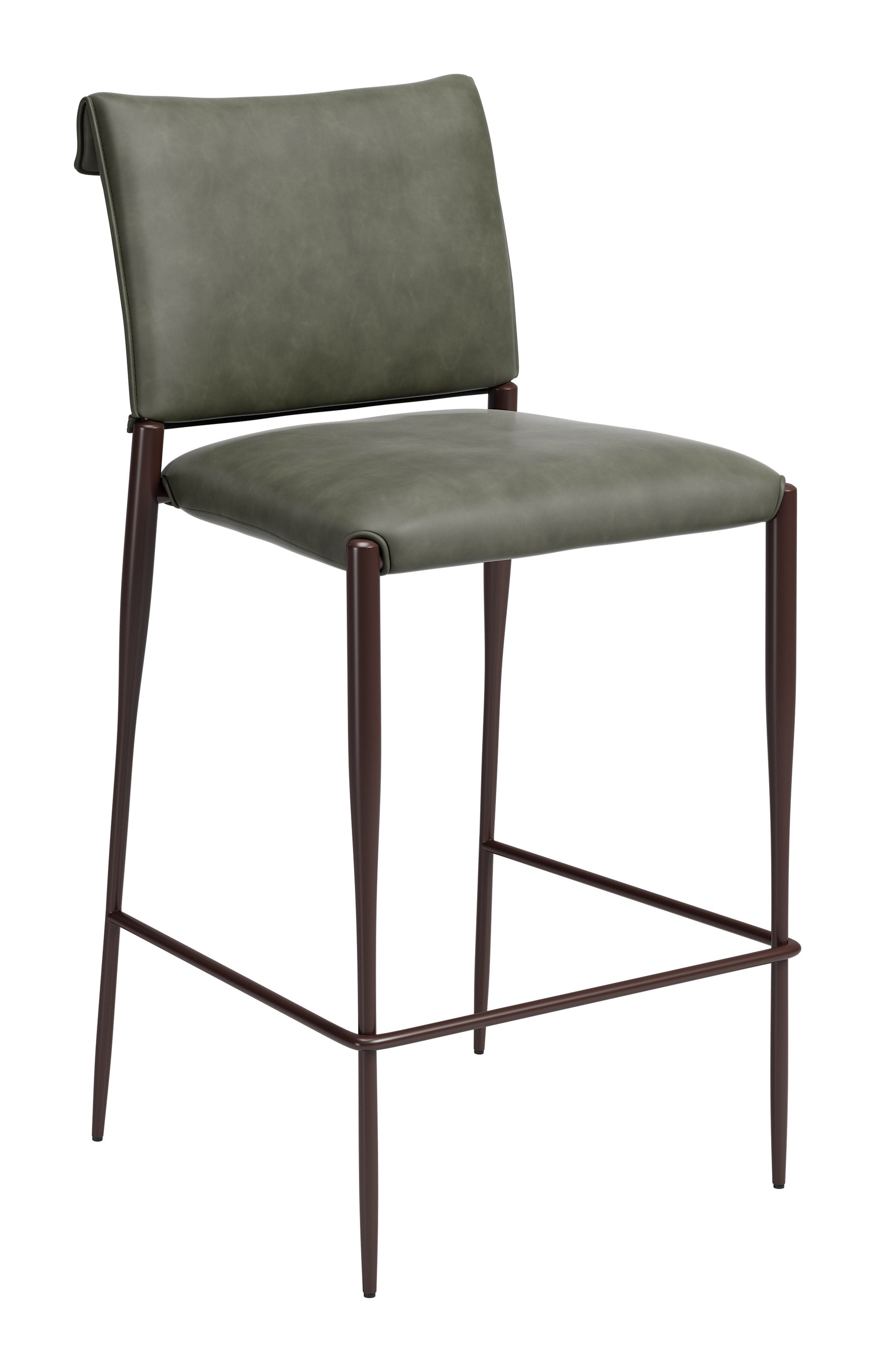 Freesia Olive Green Barstool (Set of 2) - Ornate Home