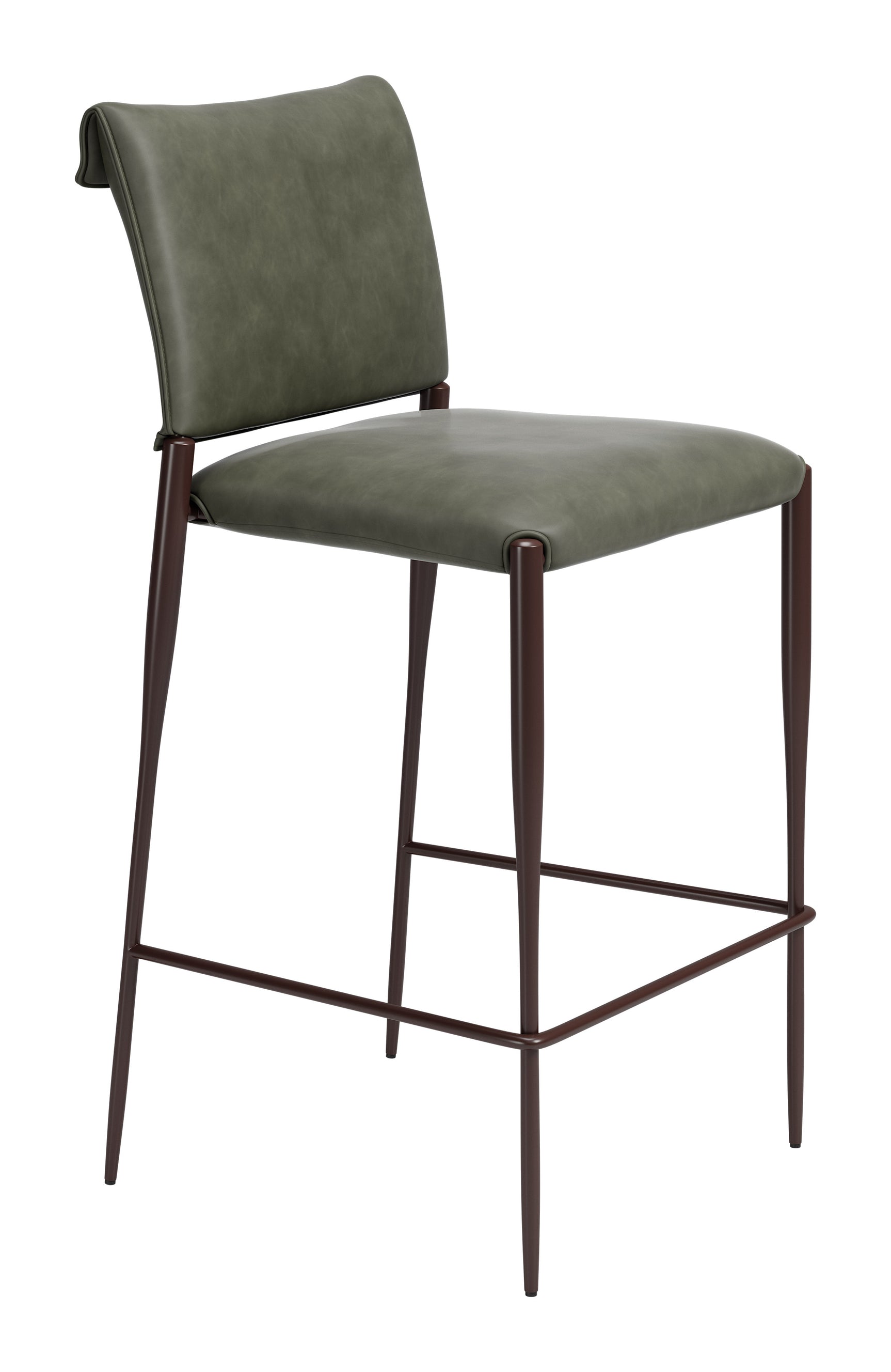 Freesia Olive Green Barstool (Set of 2) - Ornate Home