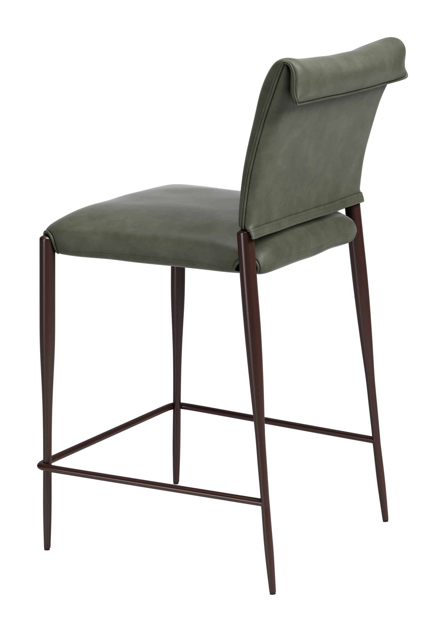Freesia Olive Green Counter Stool (Set of 2) - Ornate Home