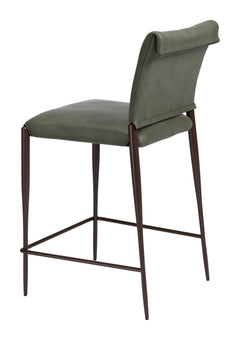 Freesia Olive Green Counter Stool (Set of 2) - Ornate Home