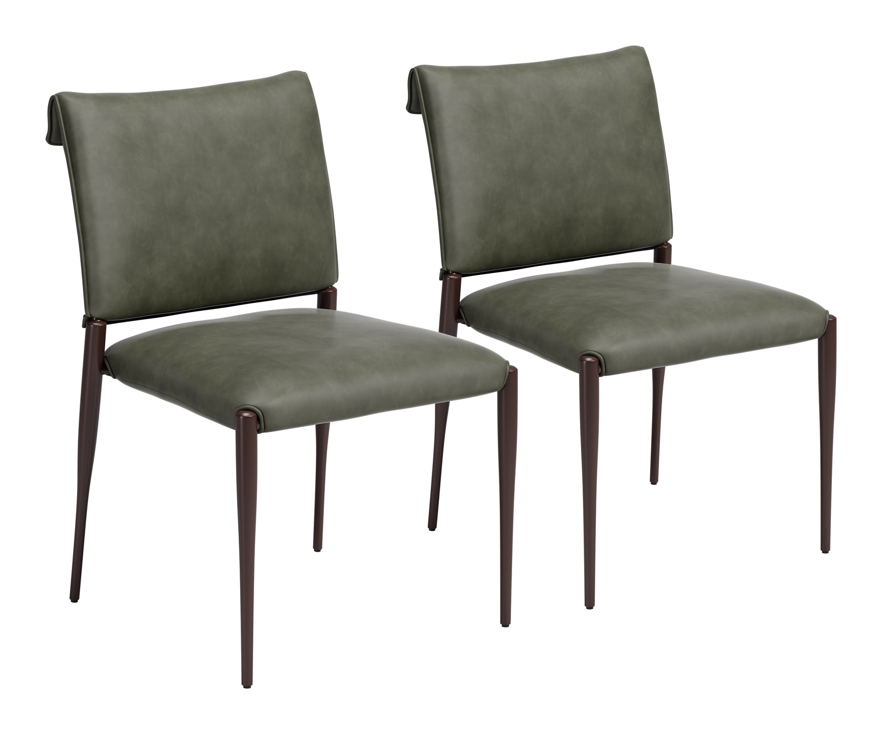 Freesia Olive Green Dining Chair (Set of 2) - Ornate Home
