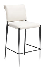 Freesia White Barstool (Set of 2) - Ornate Home
