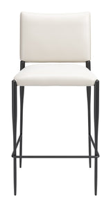 Freesia White Barstool (Set of 2) - Ornate Home