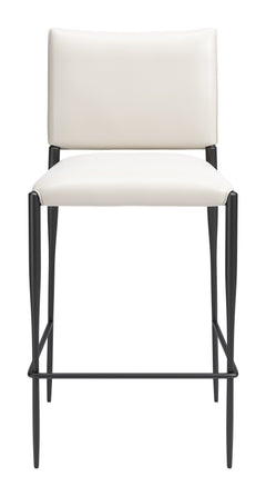 Freesia White Barstool (Set of 2) - Ornate Home