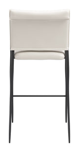 Freesia White Barstool (Set of 2) - Ornate Home