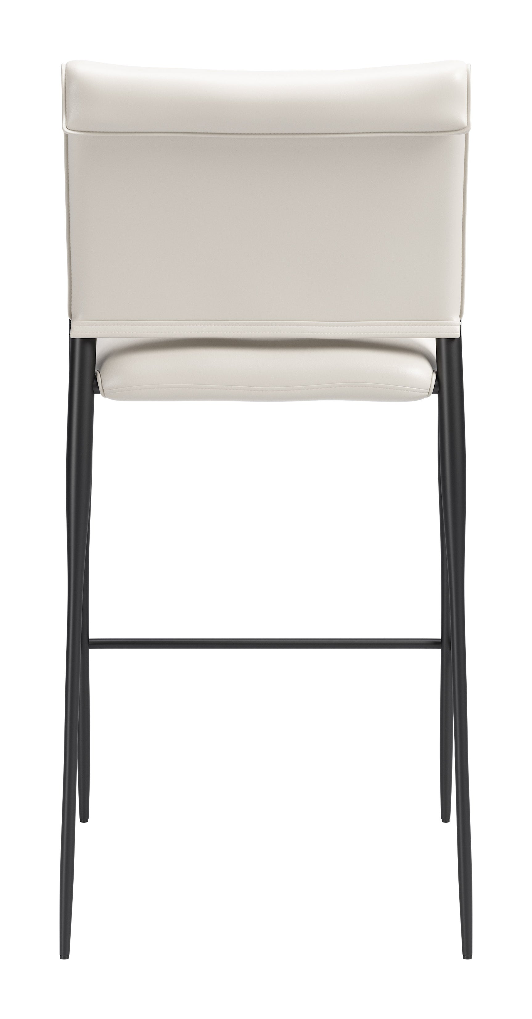 Freesia White Barstool (Set of 2) - Ornate Home