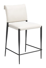 Freesia White Counter Stool (Set of 2) - Ornate Home