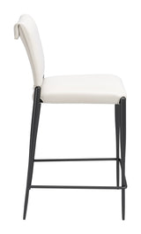 Freesia White Counter Stool (Set of 2) - Ornate Home