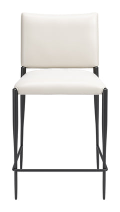Freesia White Counter Stool (Set of 2) - Ornate Home