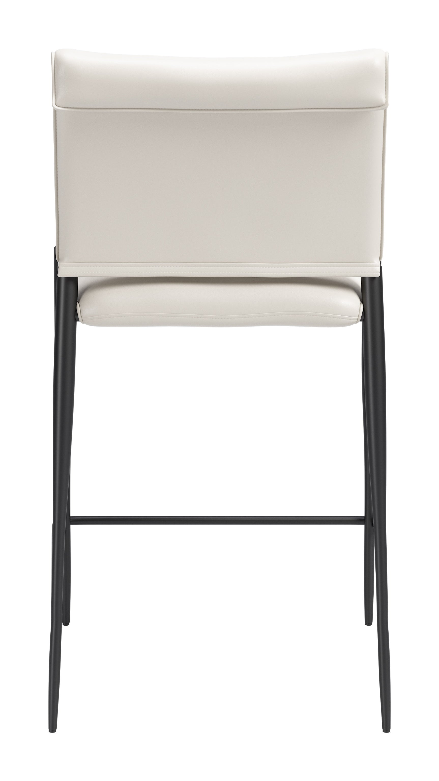 Freesia White Counter Stool (Set of 2) - Ornate Home