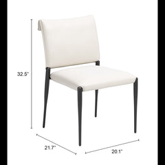Freesia White Dining Chair (Set of 2) - Ornate Home
