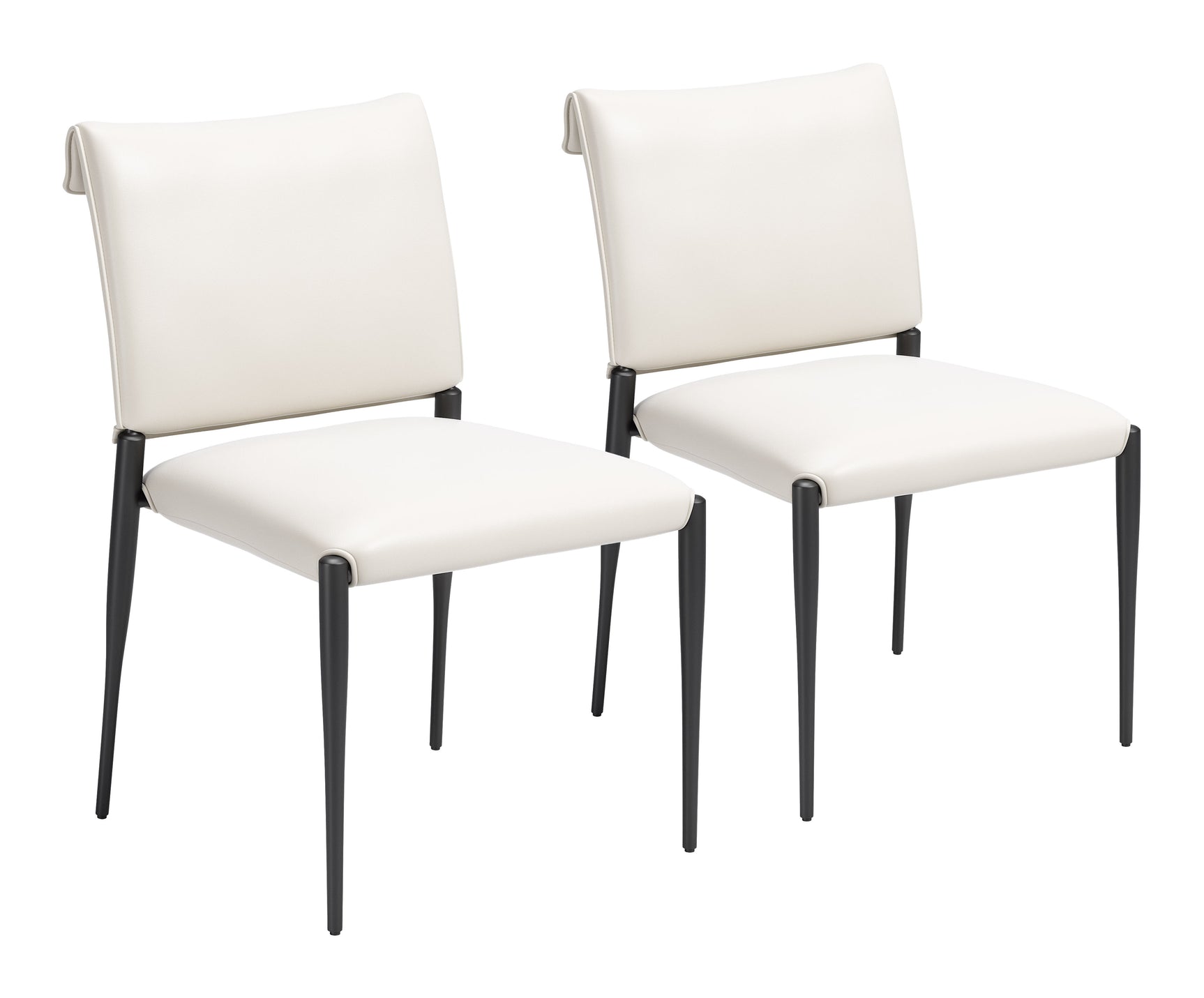 Freesia White Dining Chair (Set of 2) - Ornate Home