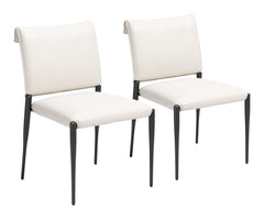 Freesia White Dining Chair (Set of 2) - Ornate Home