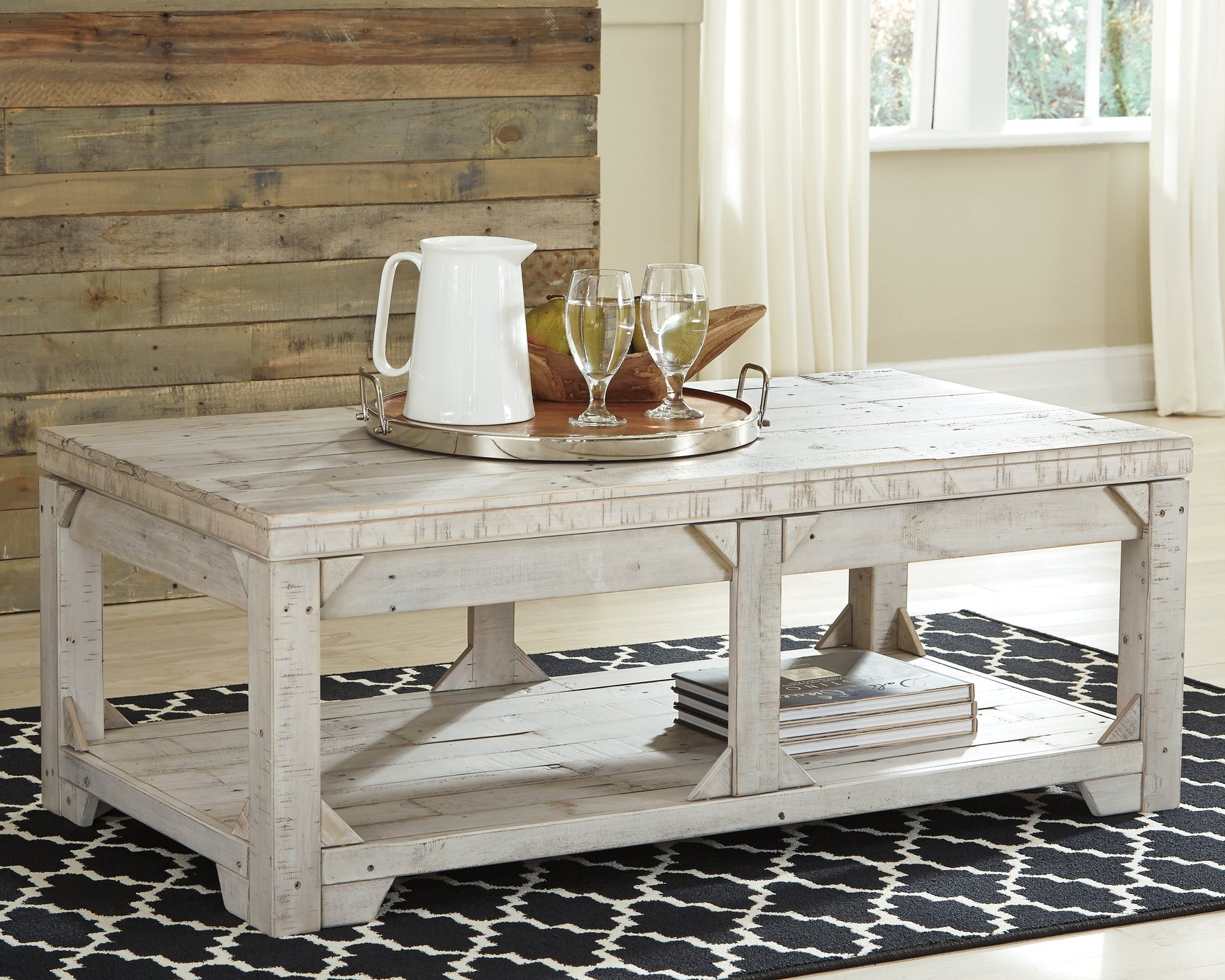 Fregine Whitewash Coffee Table and 2 End Tables (Online Special Price) - Ornate Home