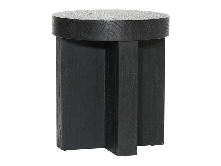 Freja Black Side Table - Ornate Home