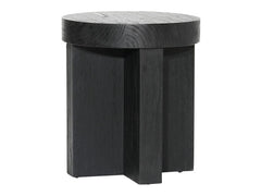 Freja Black Side Table - Ornate Home