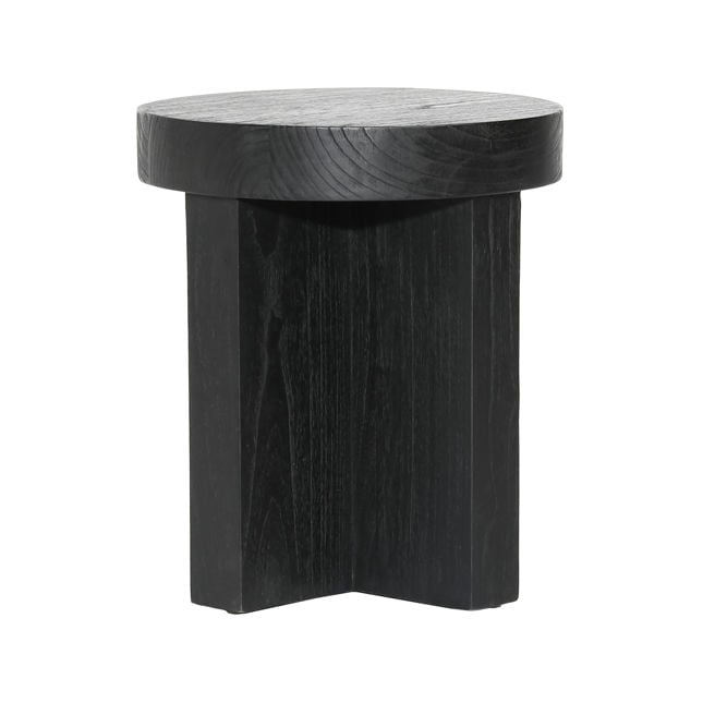 Freja Black Side Table - Ornate Home