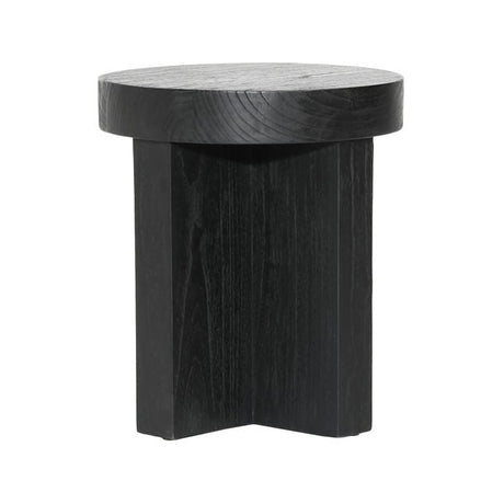 Freja Black Side Table - Ornate Home