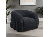 Freja Black Swivel Chair - Ornate Home