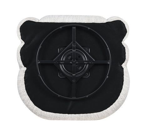 Freja Cotton White Swivel Chair - Ornate Home