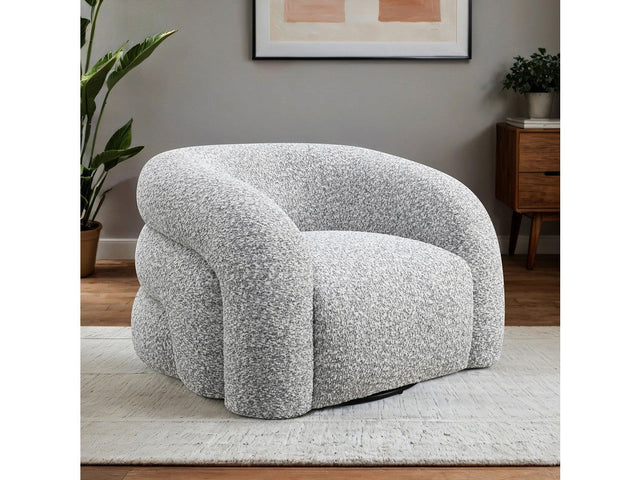 Freja Gray Swivel Chair - Ornate Home