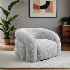 Freja Gray Swivel Chair - Ornate Home