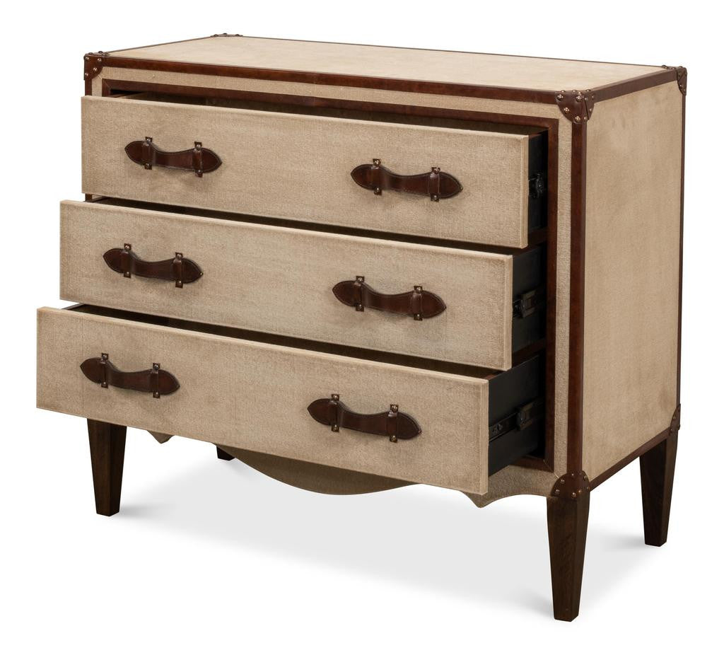 French Art Deco Beige Commode - Ornate Home