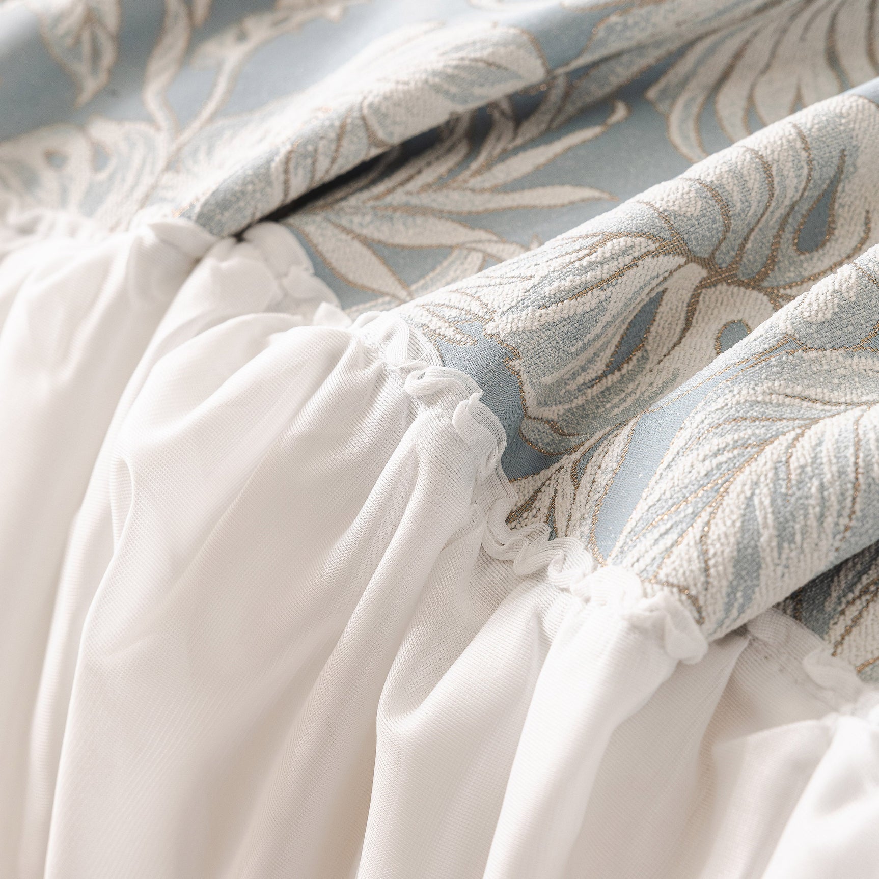 French Chic Style Ruffle Floral Cover Throws for Sofas, Decorative Couch Covers - Ornate Home
