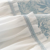French Chic Style Ruffle Rose Cover Throw for Sofas, Decorative Sectional Covers - Ornate Home