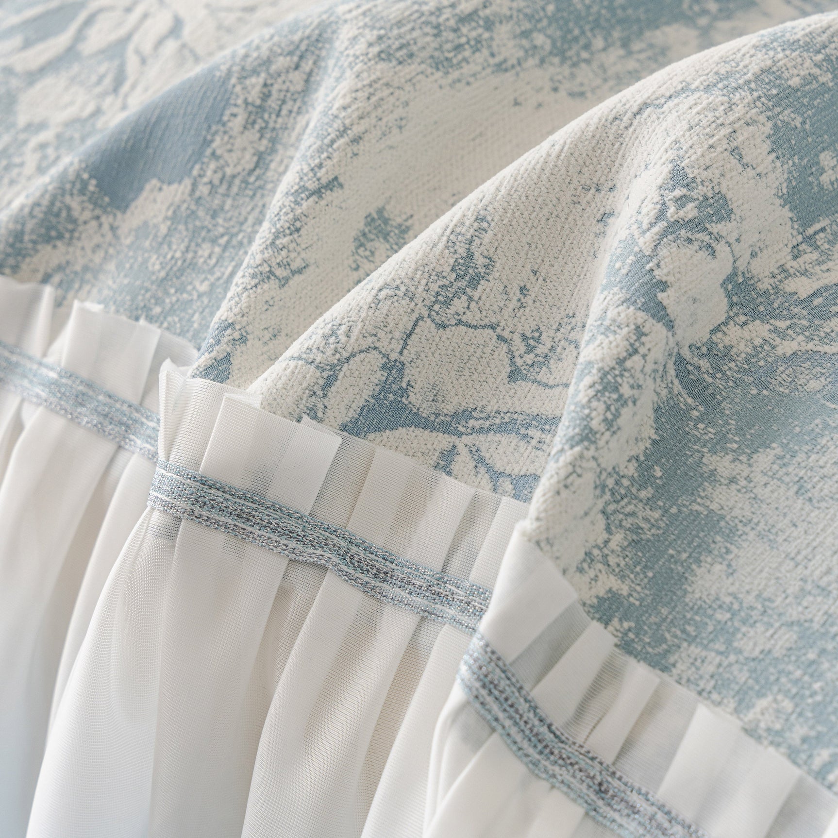 French Chic Style Ruffle Rose Cover Throw for Sofas, Decorative Sectional Covers - Ornate Home