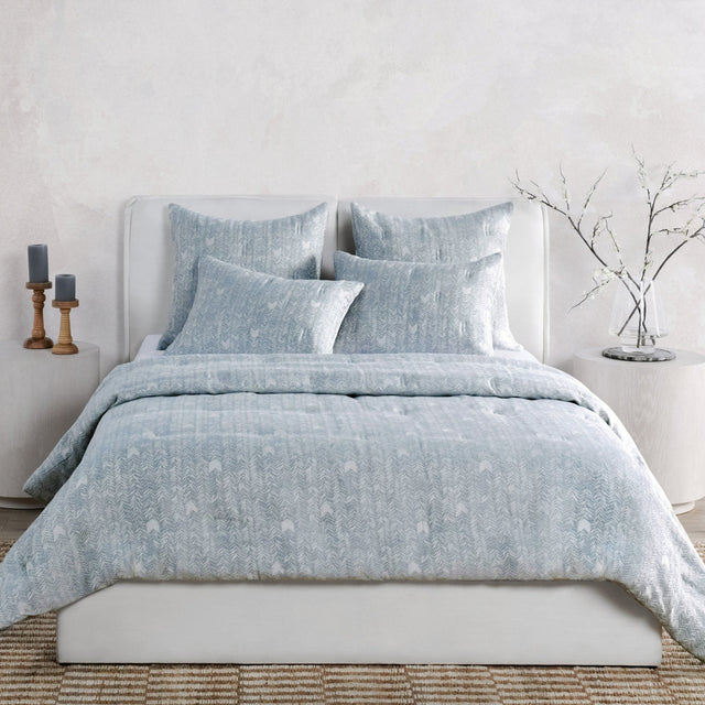 French Herringbone Storm Comforter Collection - Ornate Home