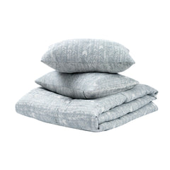 French Herringbone Storm Comforter Collection - Ornate Home