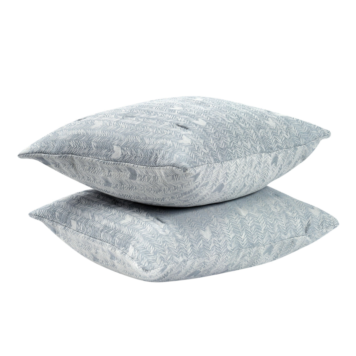 French Herringbone Storm Comforter Collection - Ornate Home