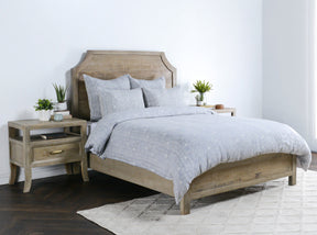 French Herringbone Storm Duvet Collection - Ornate Home